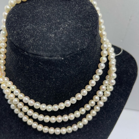 Akoya Pearl Necklace 43 inches 5.5-6 mm with Gem card. - Picture 6 of 10